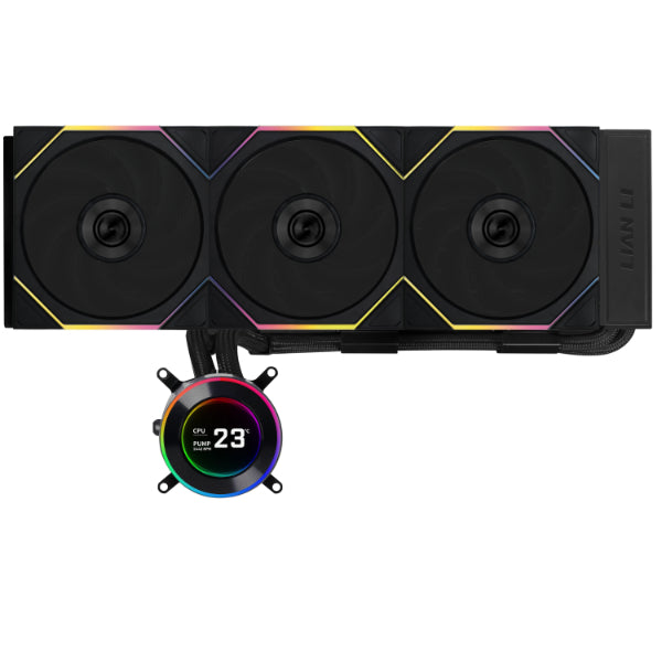 LIAN LI HYDROSHIFT II LCD-C 360TL 360MM AIO BLACK LIQUID COOLER