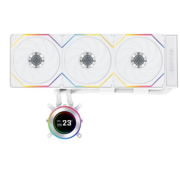 LIAN LI HYDROSHIFT II LCD-C 360TL 360MM AIO WHITE LIQUID COOLER