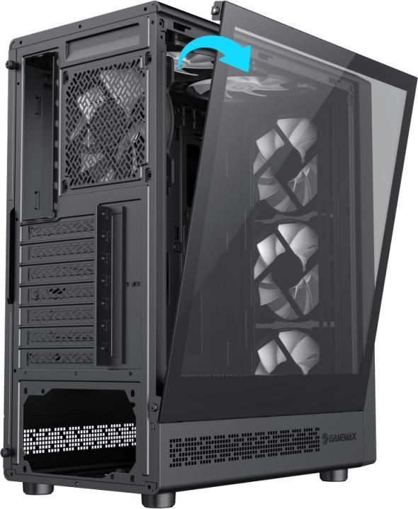 GAMEMAX Storm 2 AB Mid Tower Gaming Case with 650W Power Supply - view 2