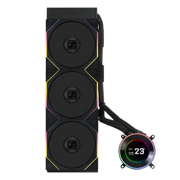 LIAN LI HYDROSHIFT II LCD-C 360TL 360MM AIO BLACK LIQUID COOLER