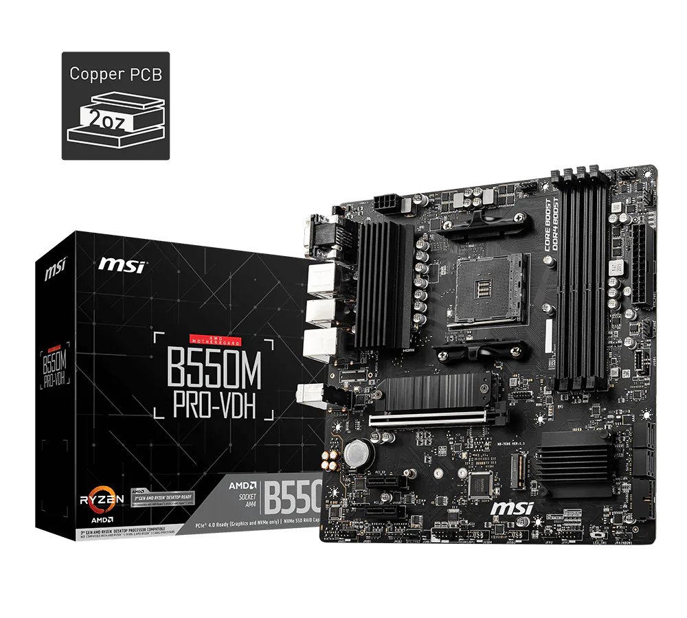 MSI PRO B550M PRO VDH