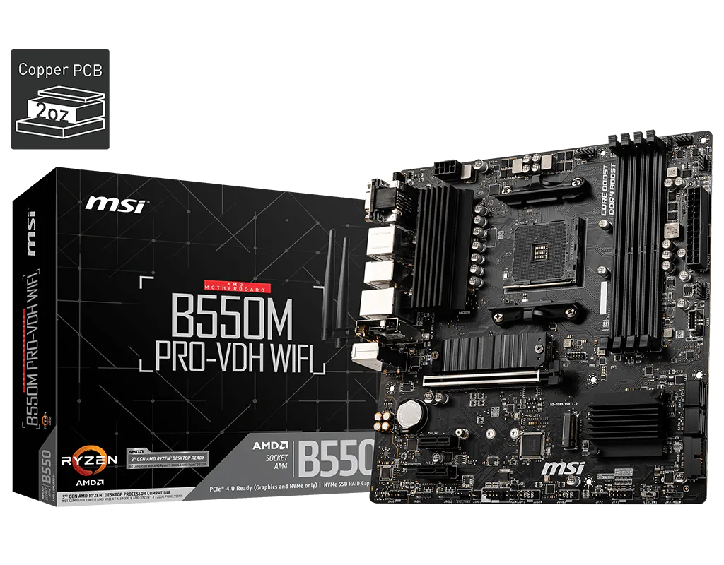 MSI PRO B550M PRO VDH WIFI