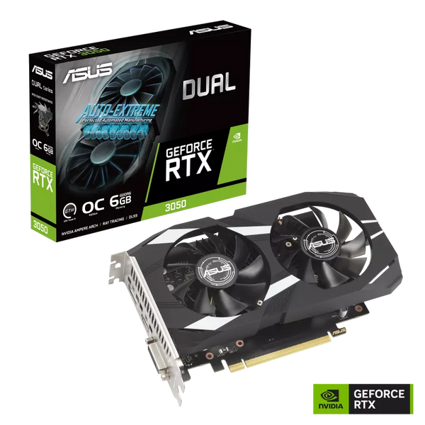 ASUS DUAL RTX 3050 OC 6GB GDDR6