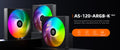 ID-COOLING AS-120-ARGB-K TRIO 3-pack 120mm ARGB PWM case fans
