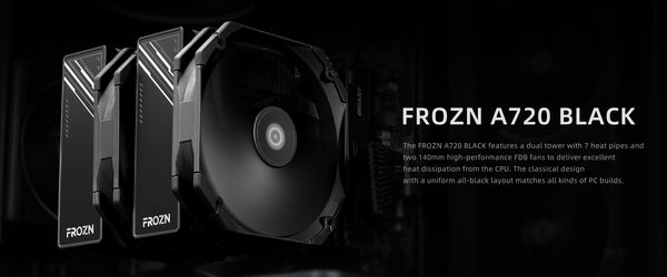ID-COOLING FROZN A720 BLACK dual tower CPU air cooler