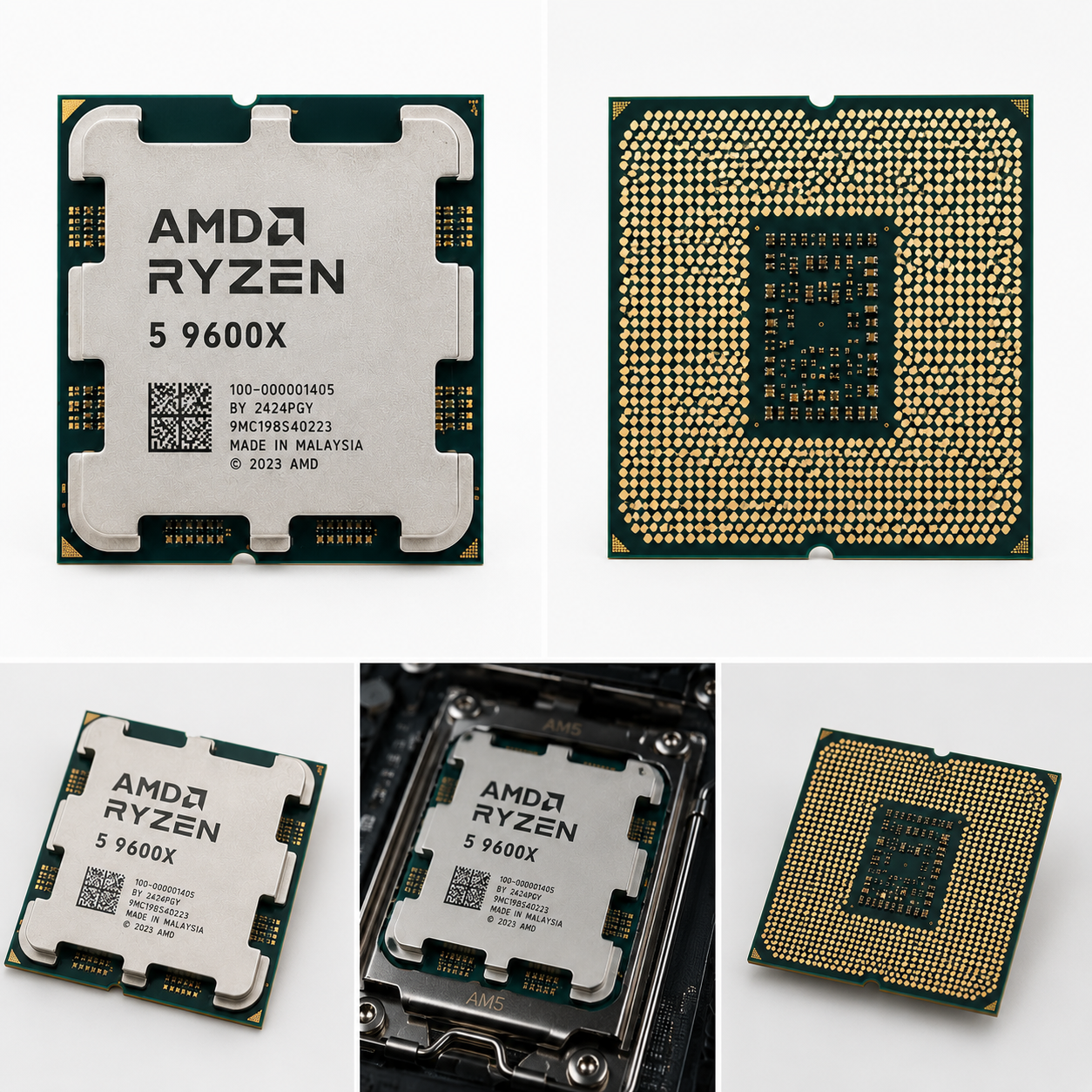 AMD Ryzen 5 9600X Tray Processor | 6 Cores, 12 Threads, Up to 5.4GHz