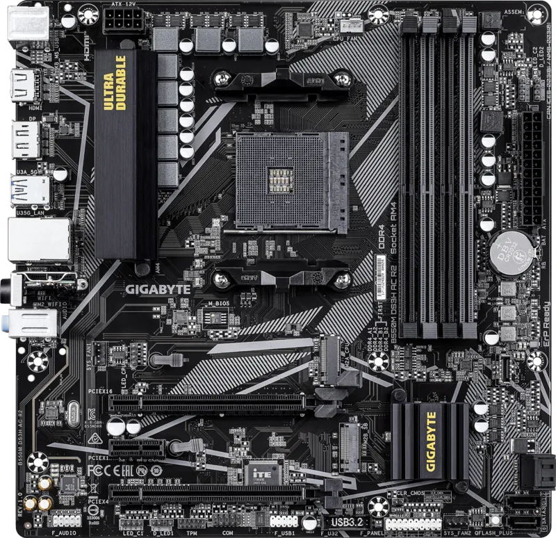 GIGABYTE B550M DS3H AC R2