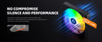 ID-COOLING AS-120-ARGB-K TRIO 3-pack 120mm ARGB PWM case fans - view 2
