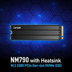 Lexar NM790 1TB M.2 NVMe PCIe Gen4 SSD WITH HEATSINK