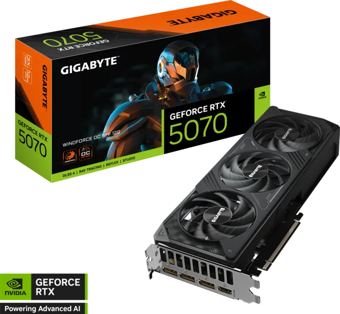 GIGABYTE RTX™ 5070 WINDFORCE OC SFF 12G