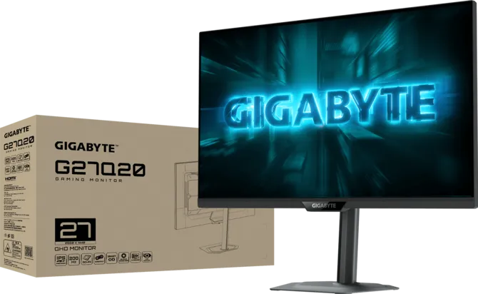 Gigabyte G27Q20 27" QHD 200Hz (OC 210Hz) SuperSpeed IPS Gaming Monitor