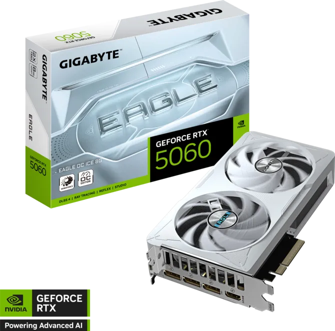 GIGABYTE GeForce RTX™ 5060 EAGLE OC ICE 8G