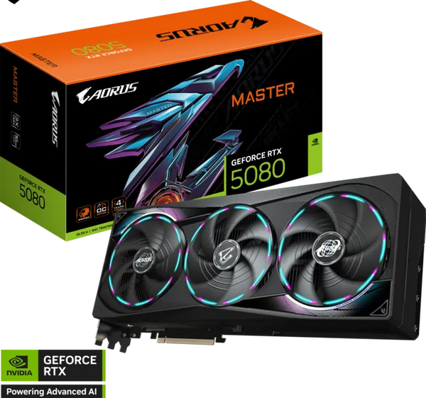 GIGABYTE AORUS GeForce RTX™ 5080 MASTER 16G