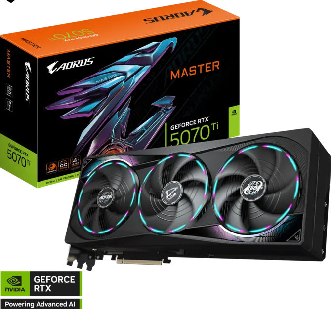 GIGABYTE AORUS GeForce RTX™ 5070 Ti MASTER 16G