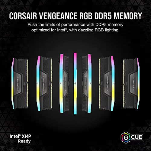 Corsair VENGEANCE RGB 64GB DDR5-6000 CL30 desktop RAM kit - view 2