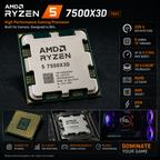 AMD Ryzen 5 7500X3D Tray Processor | 6 Cores, 12 Threads, 3D V-Cache, Up to 5.0GHz