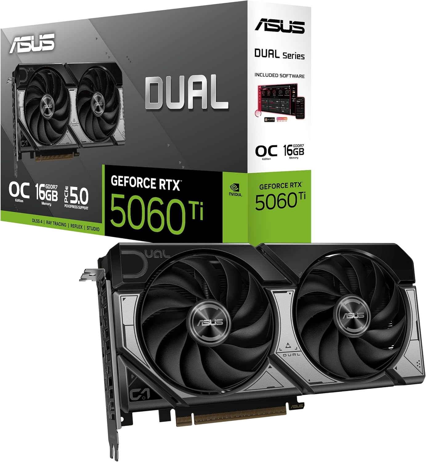 ASUS DUAL GeForce RTX™ 5060 Ti 16GB GDDR7 OC Edition
