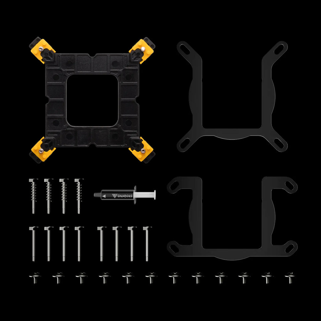 GAMDIAS AURA GL360 DIGITAL ARGB BLACK LIQUID COOLER