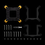 GAMDIAS AURA GL360 DIGITAL ARGB BLACK LIQUID COOLER