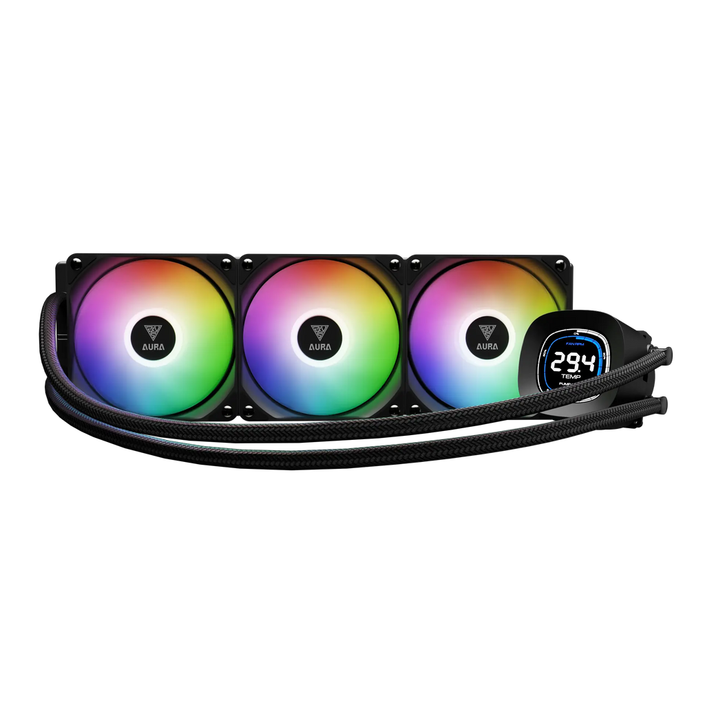 GAMDIAS AURA GL360 DIGITAL ARGB BLACK LIQUID COOLER