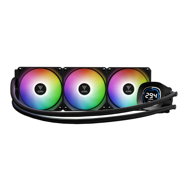 GAMDIAS AURA GL360 DIGITAL ARGB BLACK LIQUID COOLER