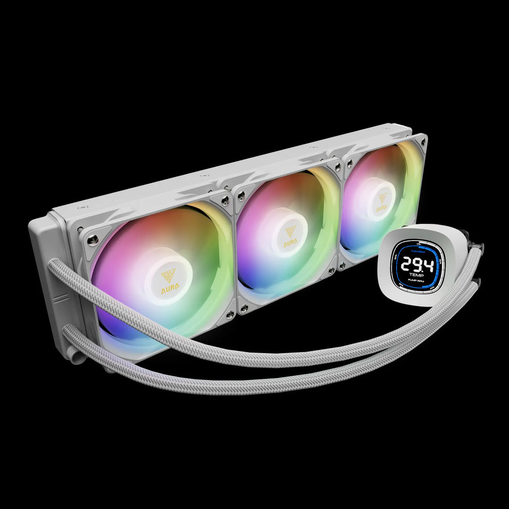 GAMDIAS AURA GL360 DIGITALWHITE ARGB LIQUID COOLER