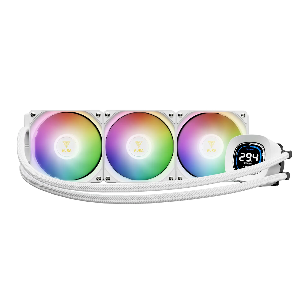 GAMDIAS AURA GL360 DIGITALWHITE ARGB LIQUID COOLER
