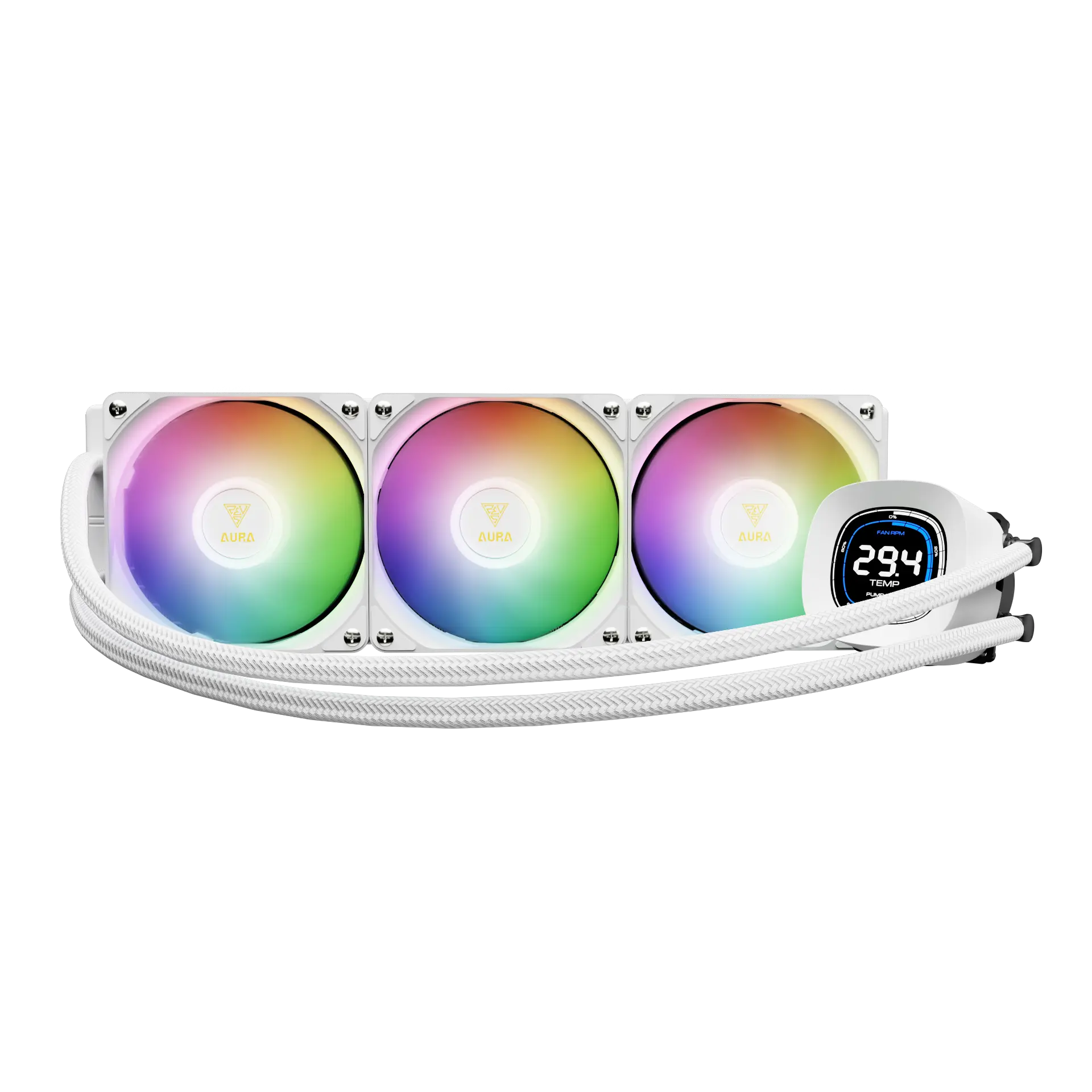GAMDIAS AURA GL360 DIGITALWHITE ARGB LIQUID COOLER