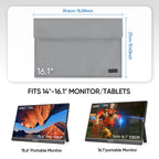 Arzopa 16.1" Portable Monitor Sleeve Bag