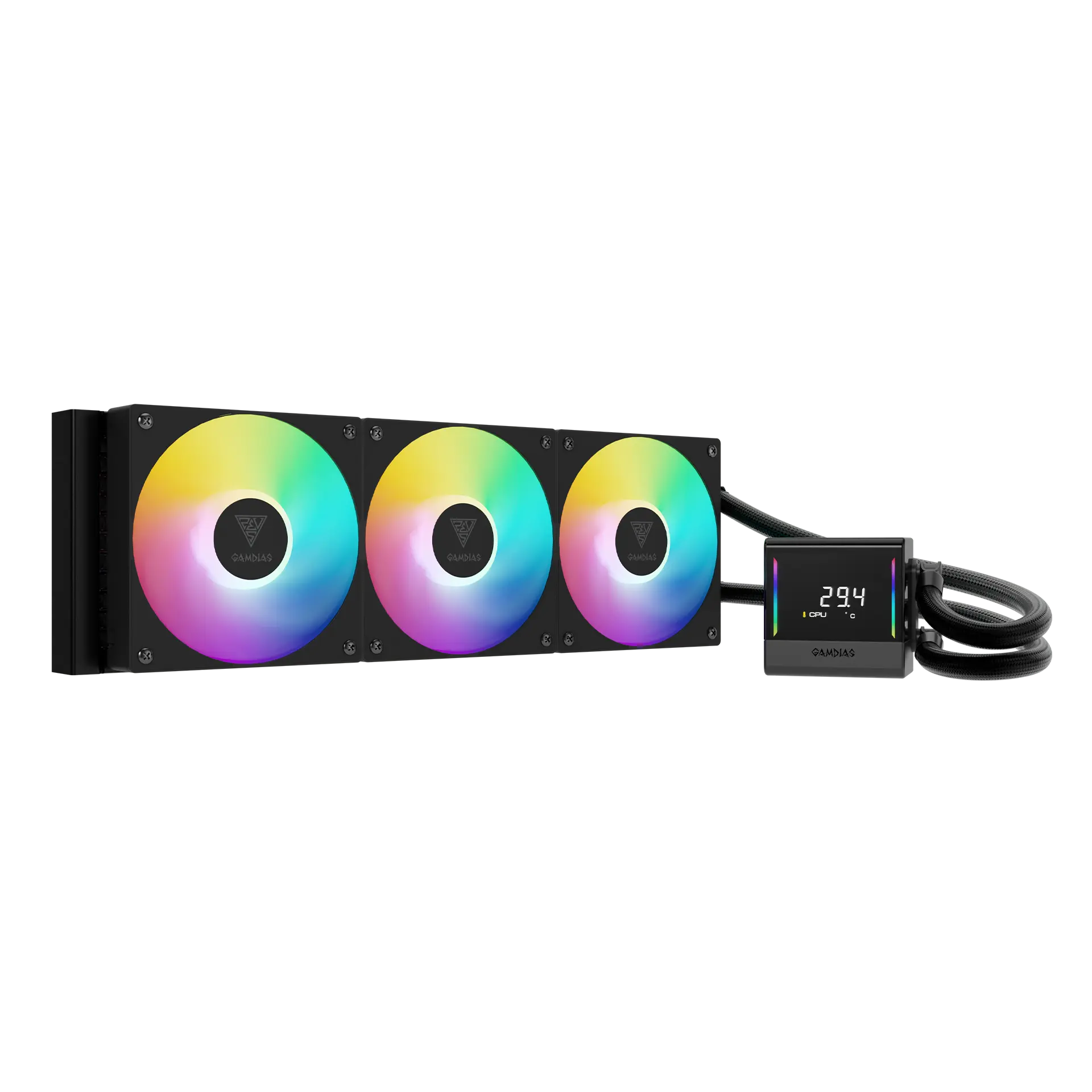 GAMDIAS Liquid CPU Cooler CHIONE E4 360M V2 Digital ARGB