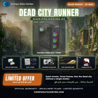Dead City Runner white gaming PC bundle: Ryzen 5 7500F, ASUS RTX 5060 White, MSI B650M, 16GB DDR5, 1TB NVMe - Compu Data Center Egypt