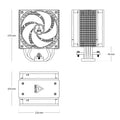 ARCTIC FREEZER 36 A-RGB BLACK DUAL FAN CPU AIR COOLER
