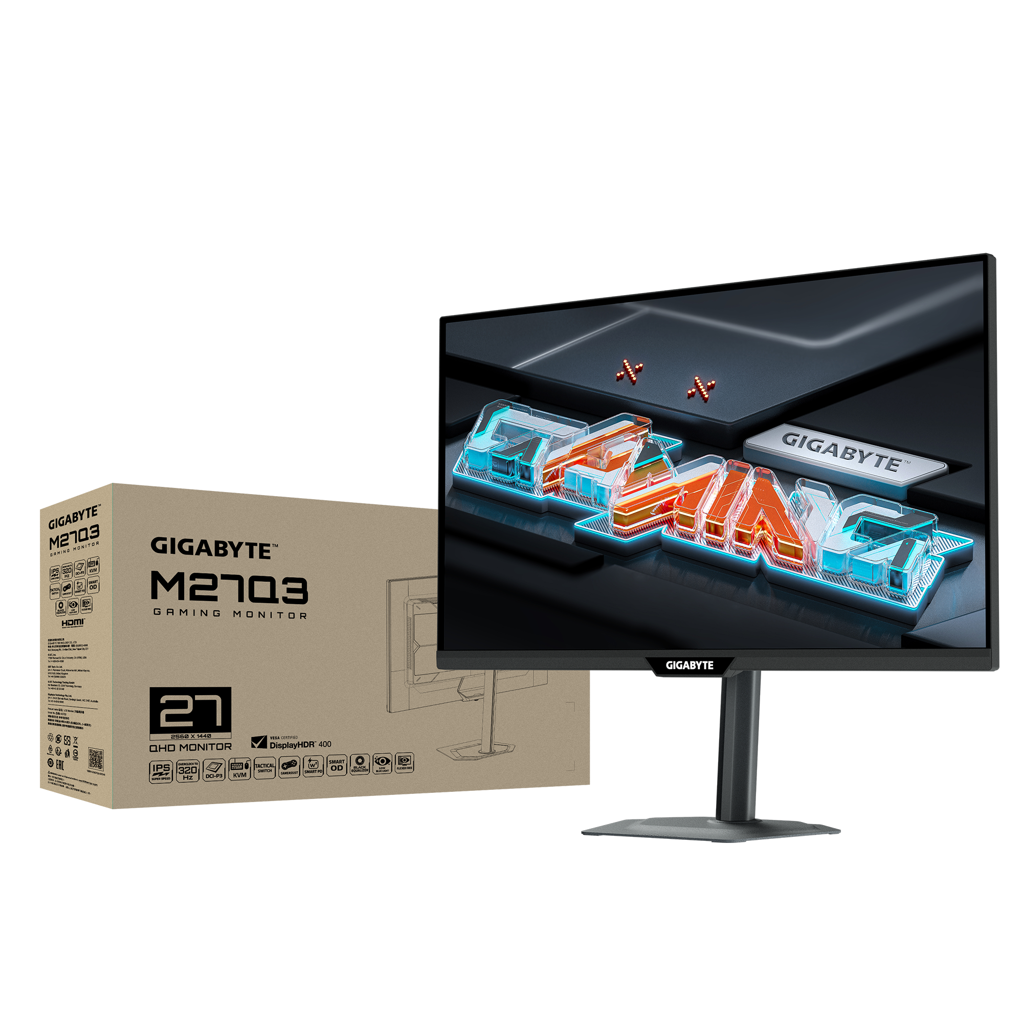Gigabyte M27Q3 27" QHD 300Hz Super Speed IPS Gaming Monitor