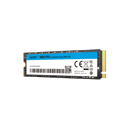 Lexar NM610PRO 500GB M.2 2280 PCIe Gen3x4 NVMe Internal SSD
