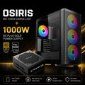Xigmatek Osiris Mid Tower Gaming Case with 1000W 80 Plus Gold Power Supply