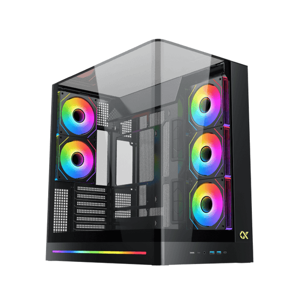 Xigmatek PANO II CURVED TG + 8FAN ARGB ARCTIC / BLACK