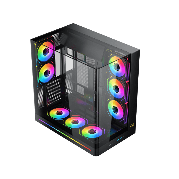 Xigmatek PANO II CURVED TG + 8FAN ARGB