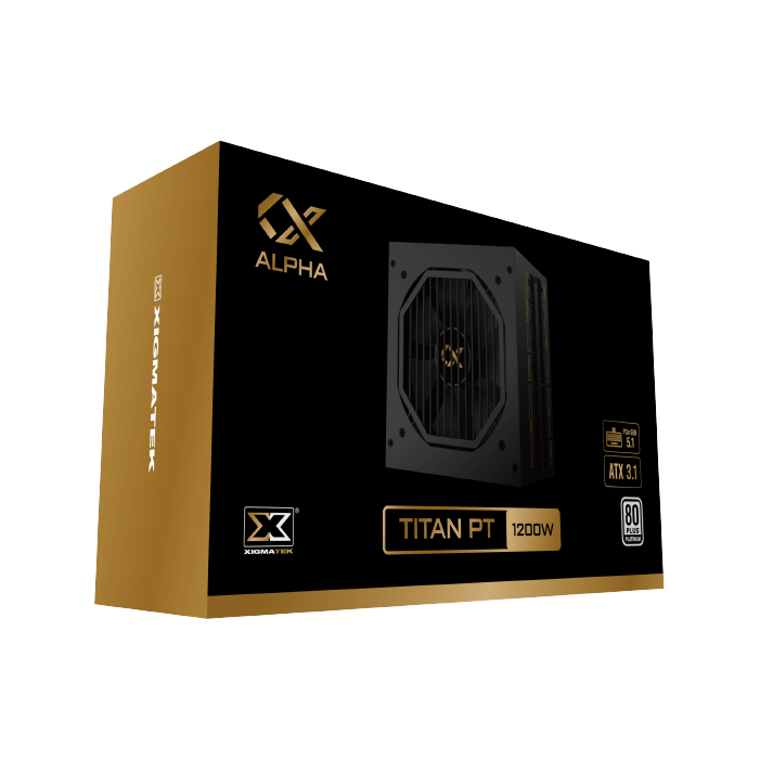 XIGMATEK TITAN PT 1200W PLATINUM - ATX3.1/ PCIe5 POWER SUPPLY