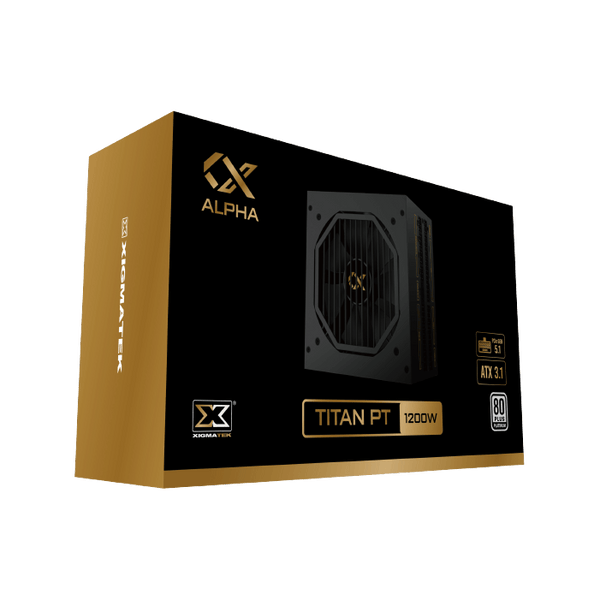 XIGMATEK TITAN PT 1200W PLATINUM - ATX3.1/ PCIe5 POWER SUPPLY
