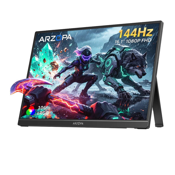 ARZOPA Z1FC 16.1-inch 144Hz portable gaming monitor