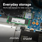 Crucial E100 2TB Gen4 M.2 NVMe 2280 SSD