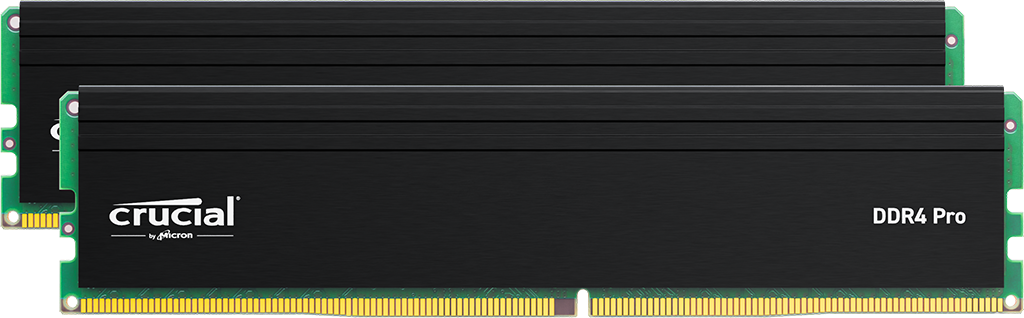 Crucial Pro 64GB Kit (2x32GB) DDR4-3200 UDIMM Desktop Memory