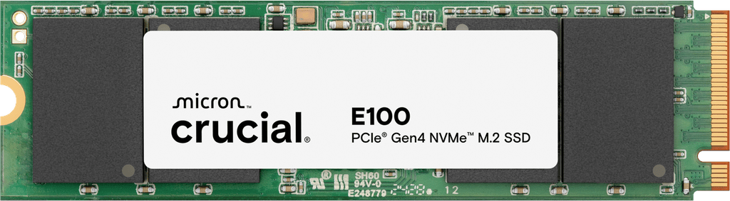 Crucial E100 2TB Gen4 M.2 NVMe 2280 SSD