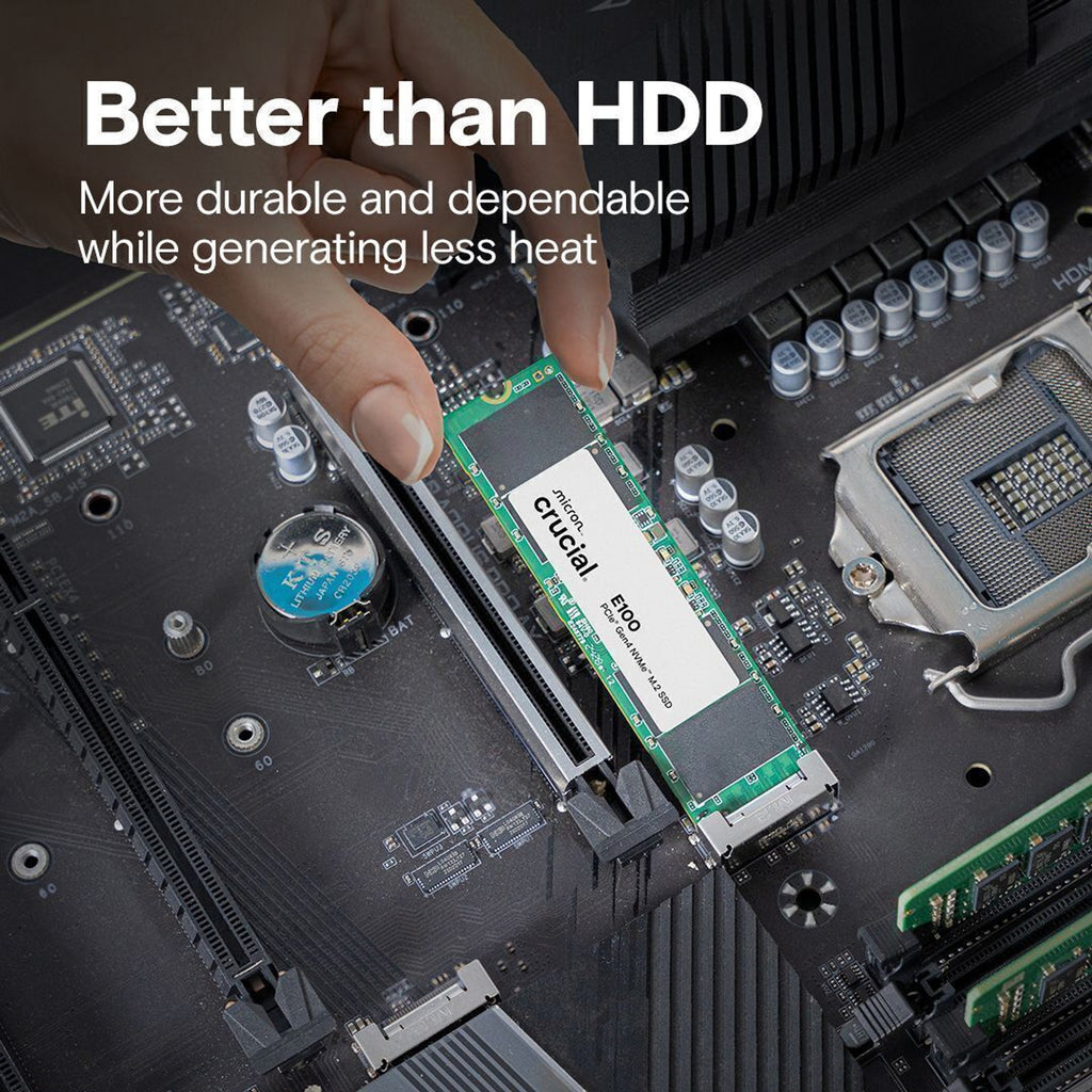 Crucial E100 480GB Gen4 M.2 Nvme 2280 SSD