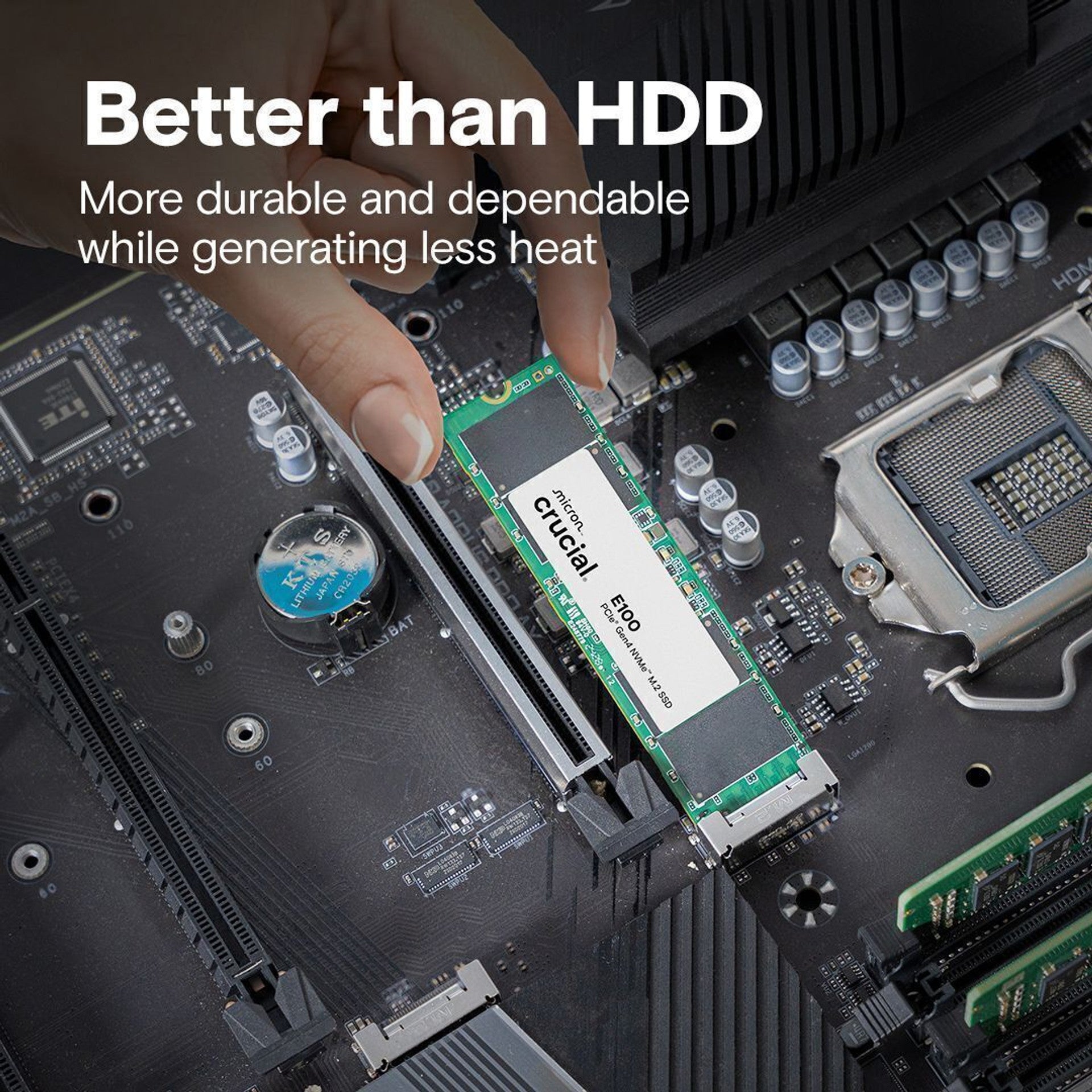 Crucial E100 1TB Gen4 M.2 Nvme 2280 SSD