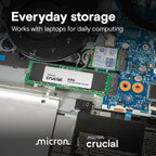 Crucial E100 1TB Gen4 M.2 Nvme 2280 SSD