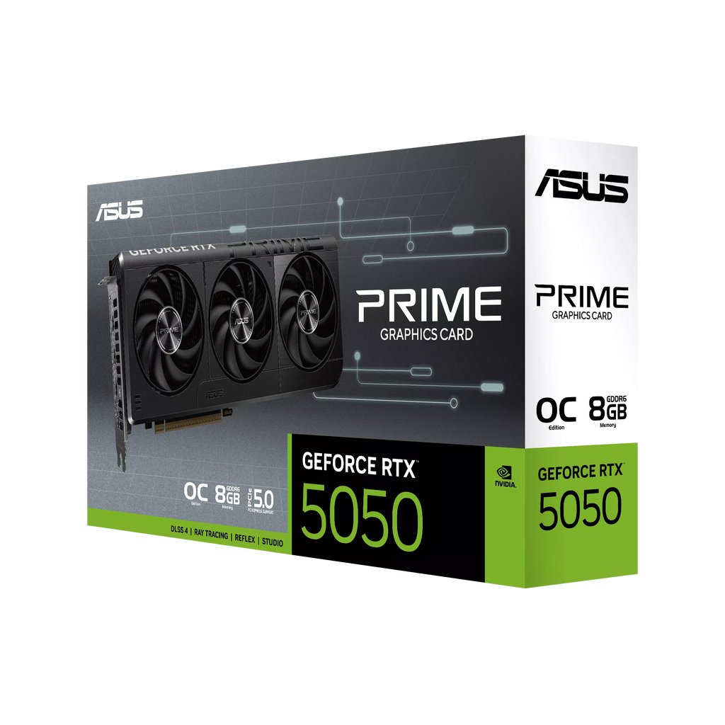 ASUS Prime GeForce RTX™ 5050 8GB GDDR6 OC Edition