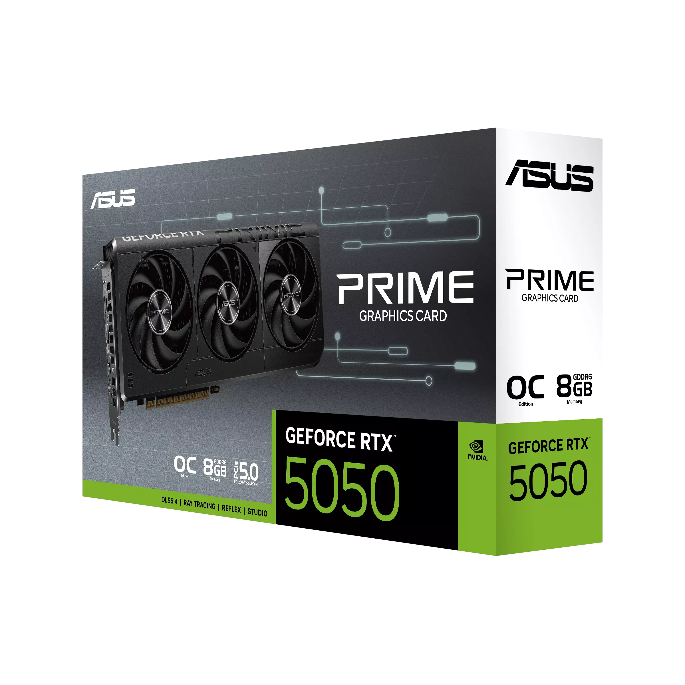 ASUS Prime GeForce RTX™ 5050 8GB GDDR6 OC Edition