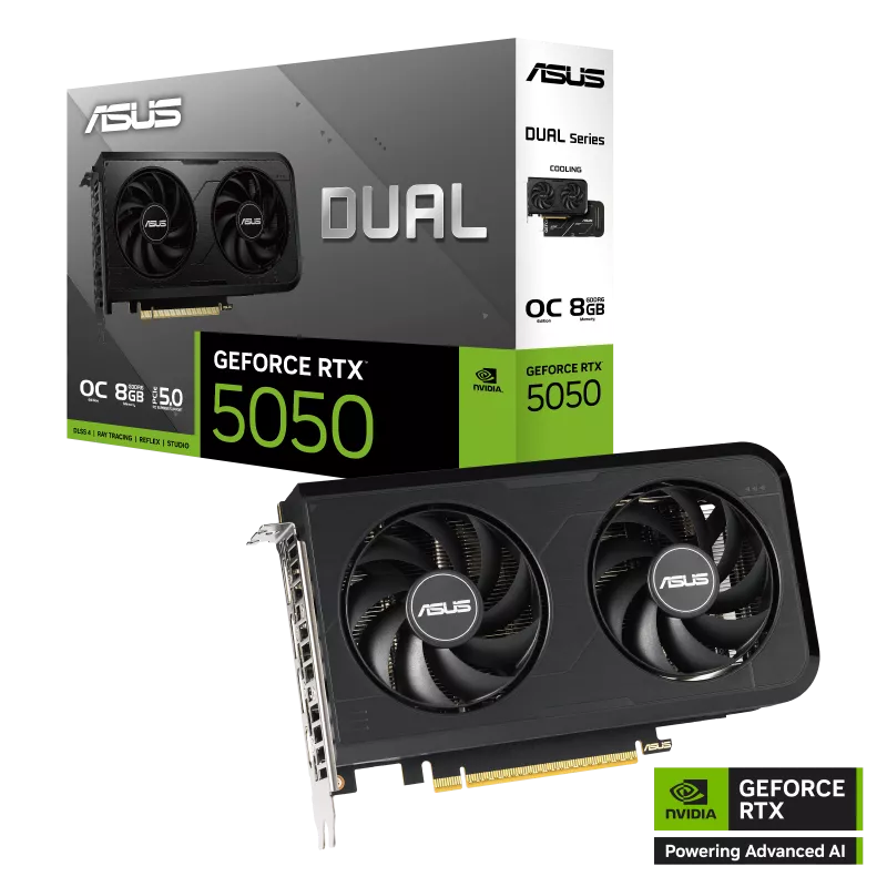 ASUS Dual GeForce RTX™ 5050 8GB GDDR6 OC Edition