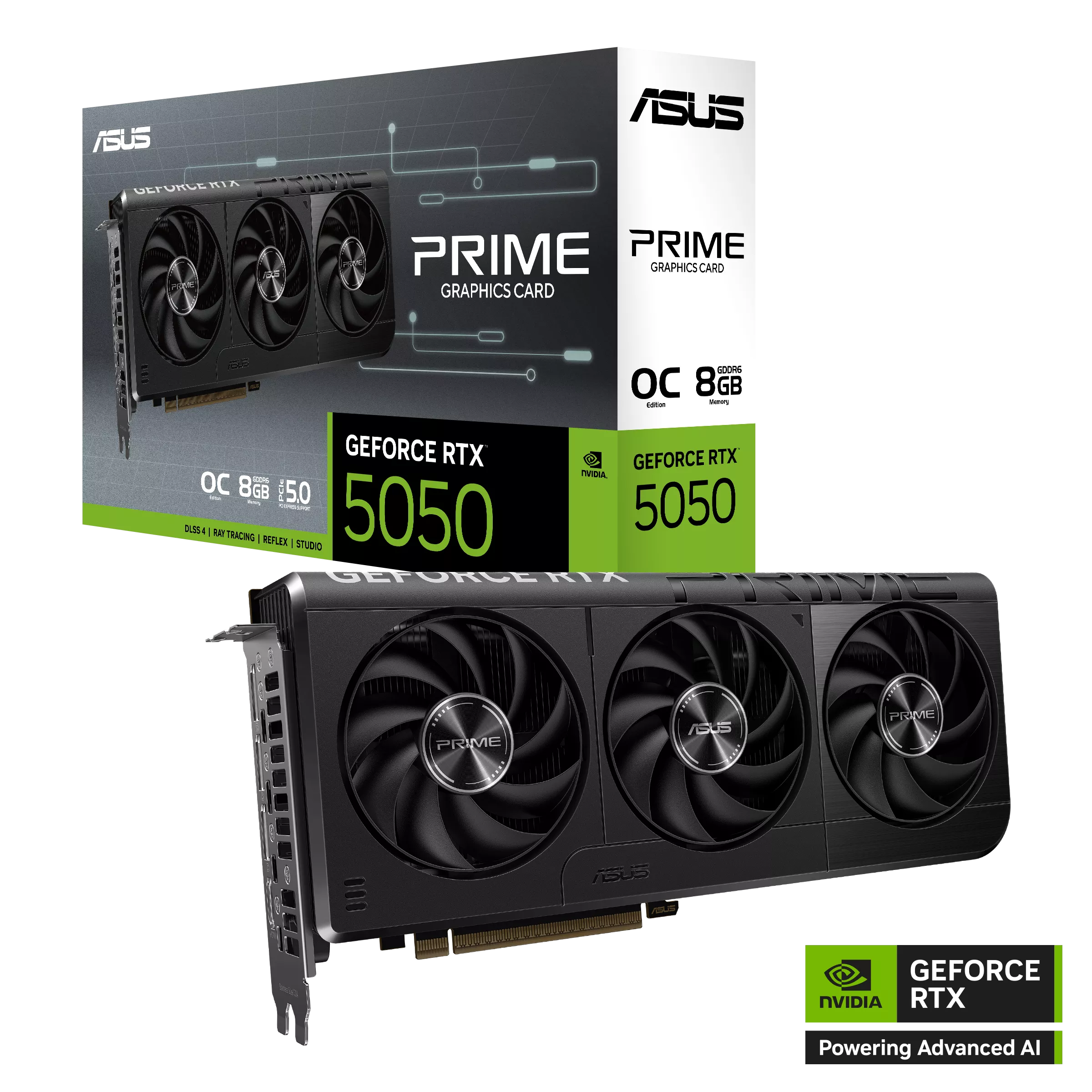 ASUS Prime GeForce RTX™ 5050 8GB GDDR6 OC Edition